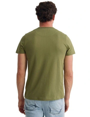 Ben Organic Crew Neck T Shirt in Green