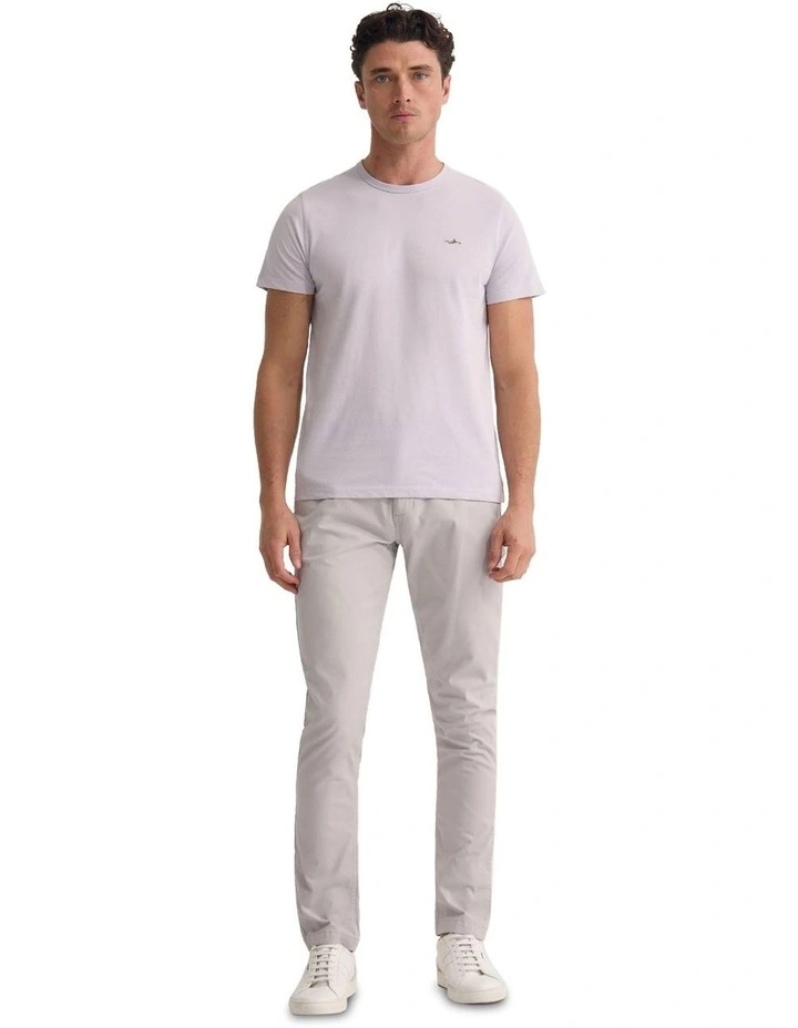 Ben Organic Crew Neck T Shirt in Lilac image 1