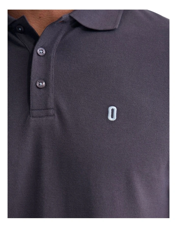 Dustin Organic Cotton 'O'Emb Polo Shirt in Navy image 6