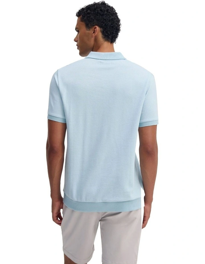 Andre Organic Cotton Polo in Sky image 2