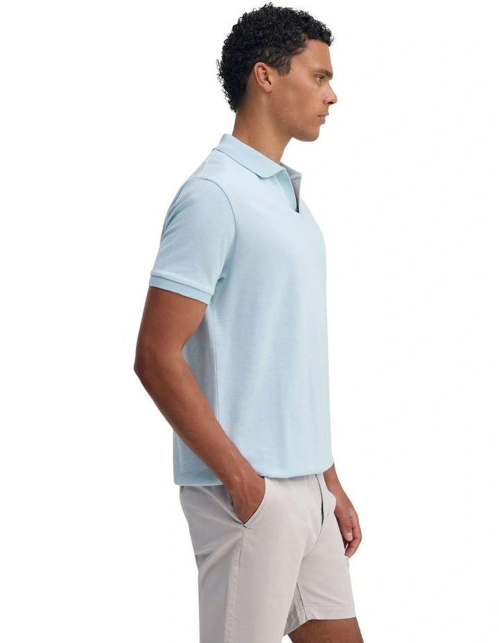Andre Organic Cotton Polo in Sky image 3