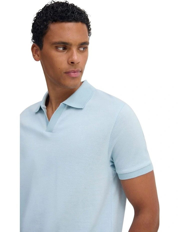 Andre Organic Cotton Polo in Sky image 4