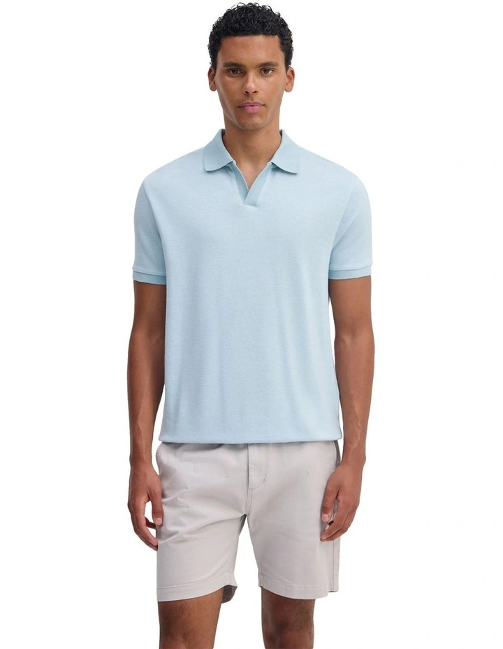 Andre Organic Cotton Polo in Sky image 5