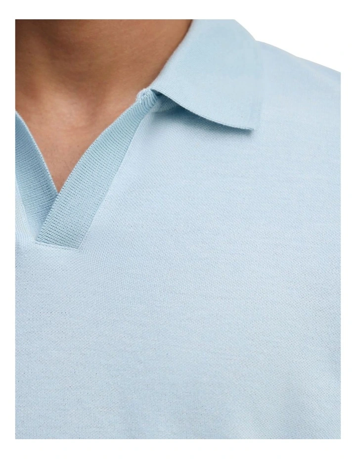 Andre Organic Cotton Polo in Sky image 6