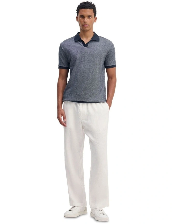 Andre Organic Cotton Polo in Navy image 1