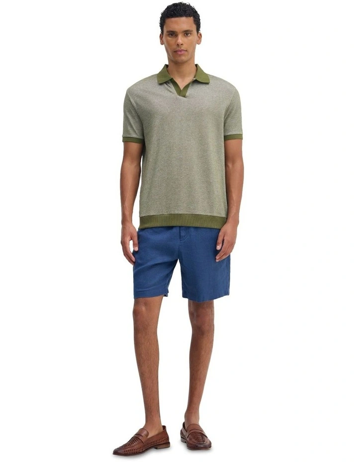 Andre Organic Cotton Polo in Olive image 1
