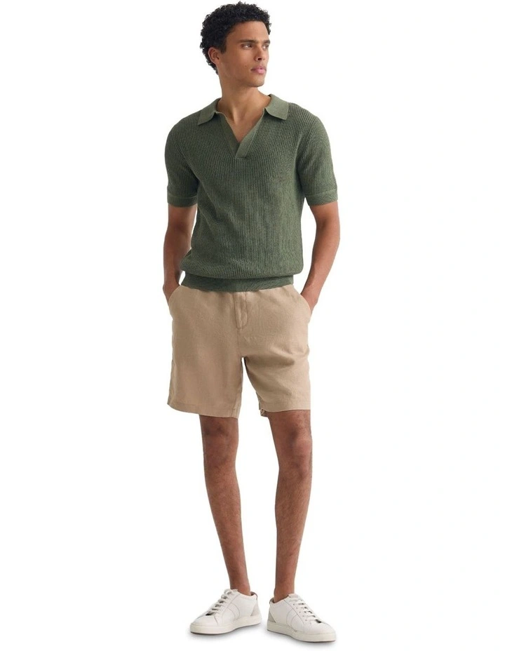 Huck Lined Knitted Polo image 1