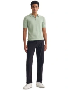 Otis Zip Neck Knitted Polo