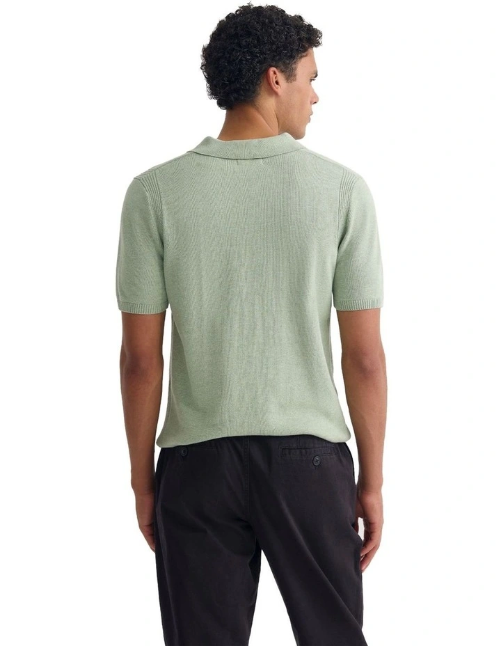 Otis Zip Neck Knitted Polo image 2