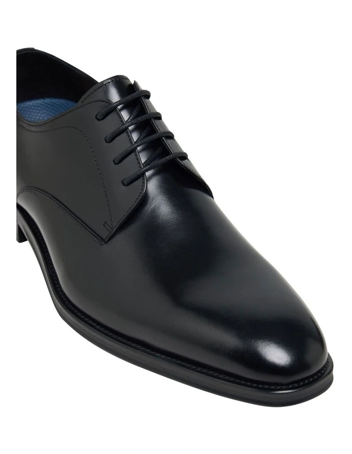Ezra Lace Up Leather Derby Shoe in Black image 4
