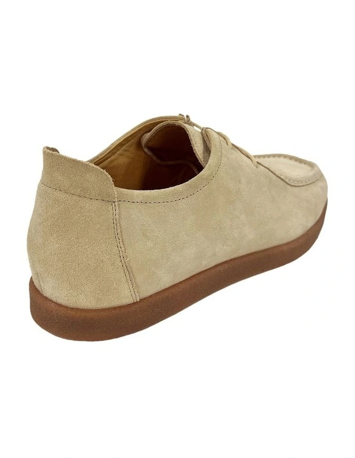 James Suede Lace Up Shoe in Sand image 2
