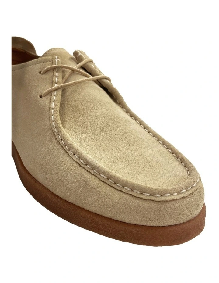 James Suede Lace Up Shoe in Sand image 4