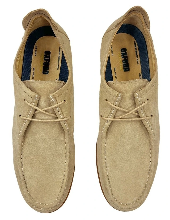 James Suede Lace Up Shoe in Sand image 5