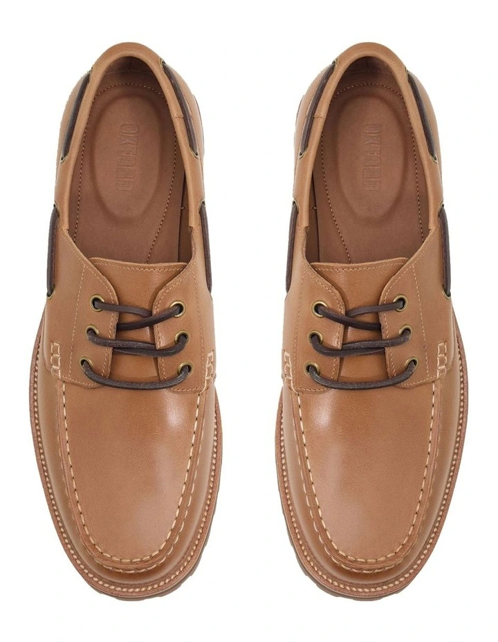 Henry Chunky Boat Shoe in Tan image 5