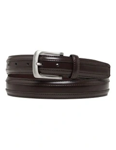Walter Mens Dress Belt in Dark Mahogany