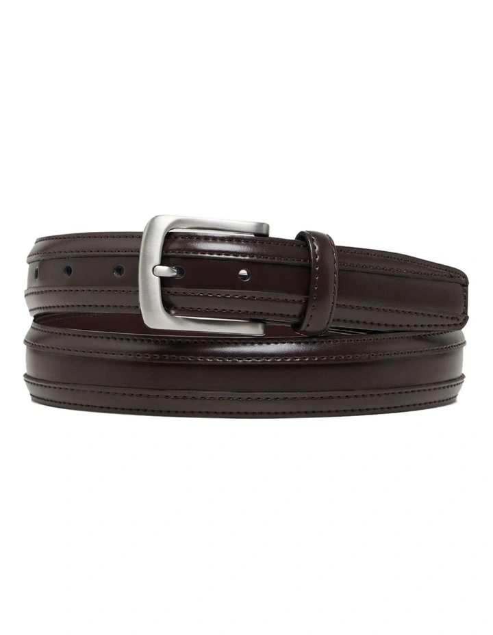 Walter Mens Dress Belt in Dark Mahogany image 1