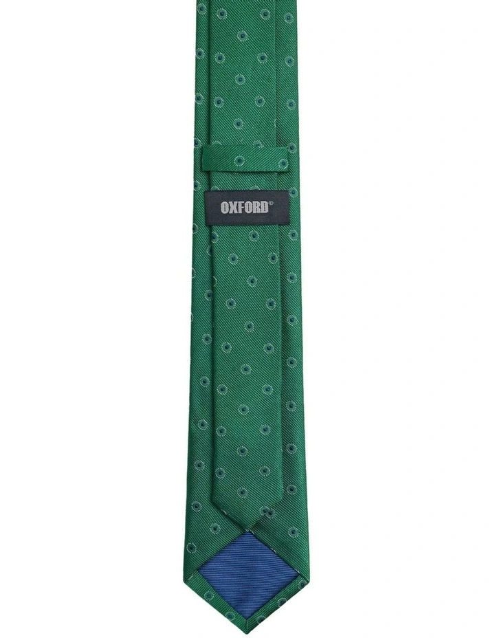 Gino Spot Tie 7cm in Green image 2