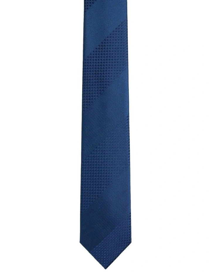 Gibson Tonal Weave 7cm Tie in Dark Navy image 1