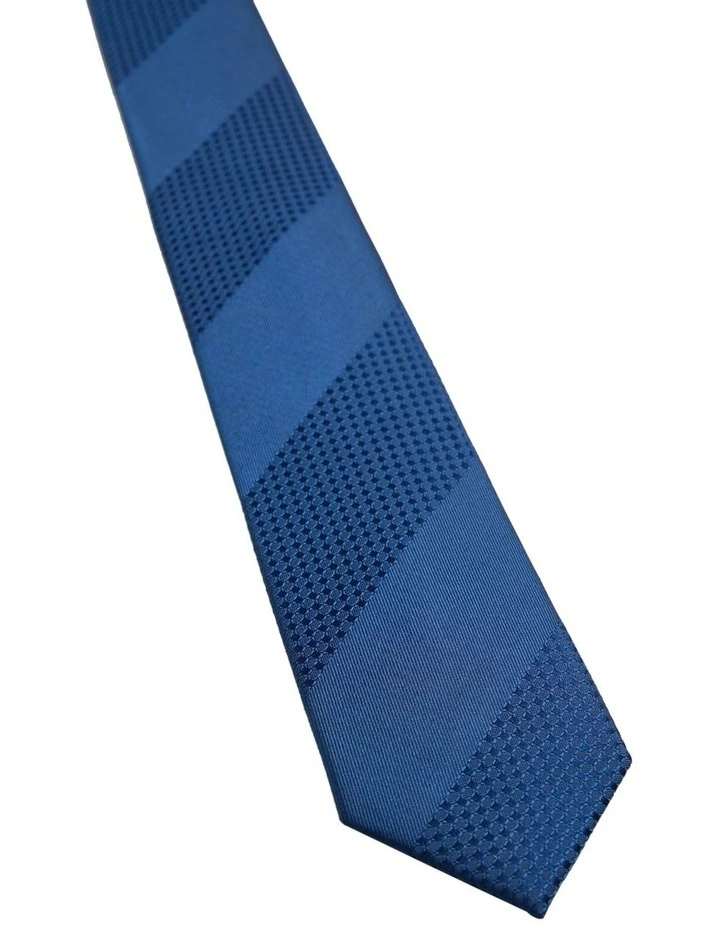 Gibson Tonal Weave 7cm Tie in Dark Navy image 3