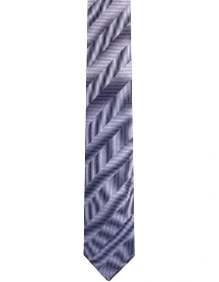 Floyd Chevron 7cm Tie in Blue image 1