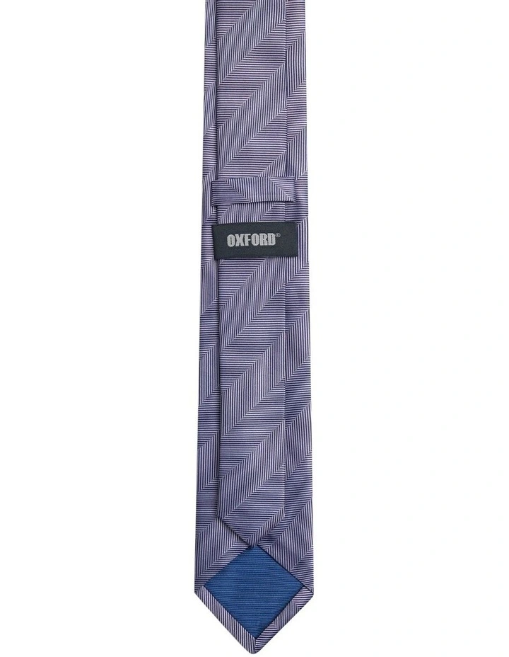 Floyd Chevron 7cm Tie in Blue image 2