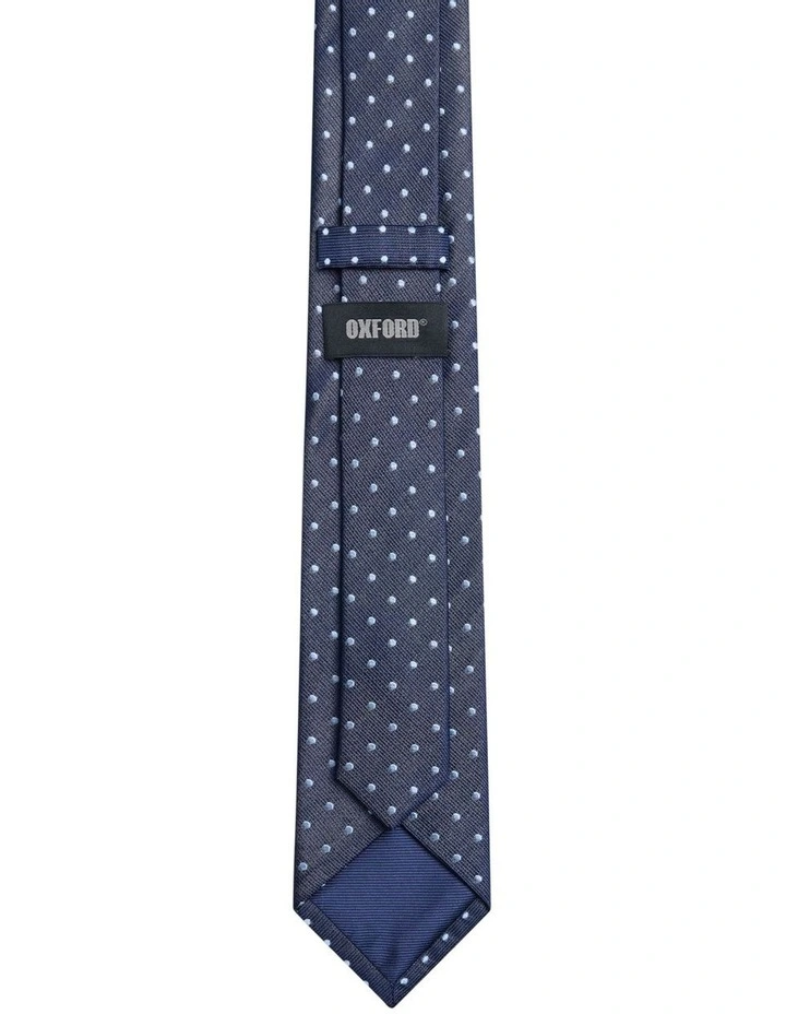 Harvey Spot Tie 7cm in Navy image 2