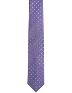 Harvey Spot Tie 7cm in Purple