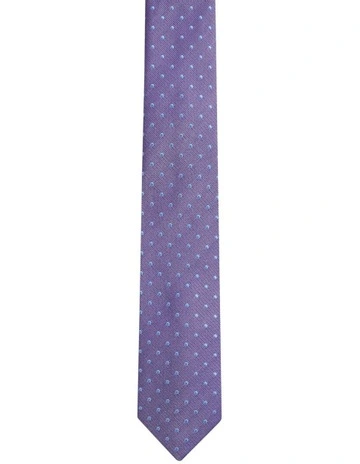 Harvey Spot Tie 7cm in Purple