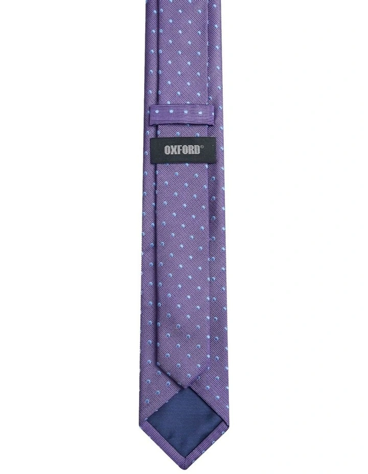 Harvey Spot Tie 7cm in Purple image 2