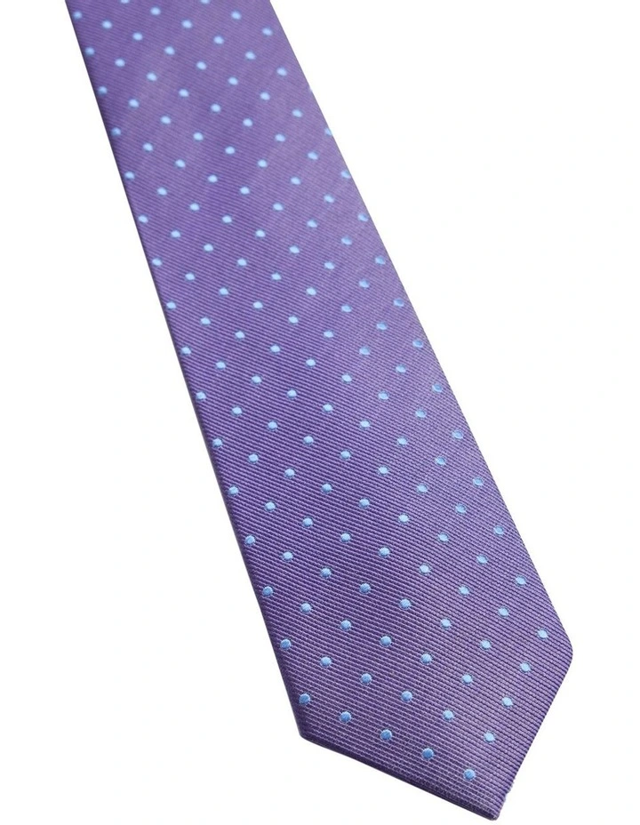 Harvey Spot Tie 7cm in Purple image 3