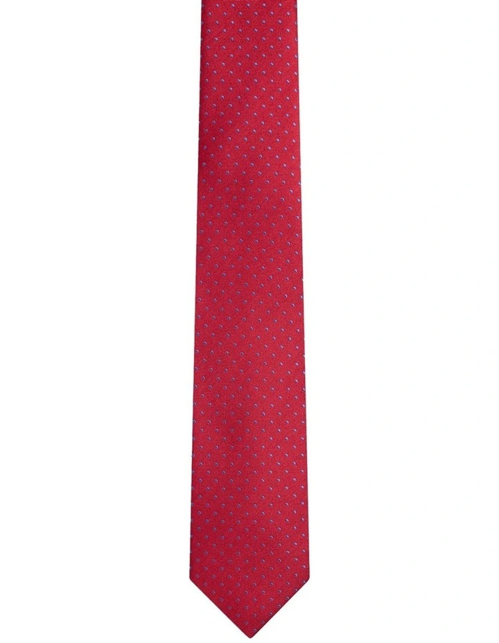 Harvey Spot Tie 7cm in Red image 1