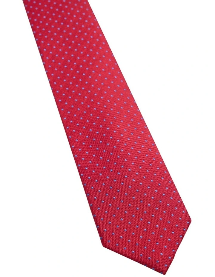 Harvey Spot Tie 7cm in Red image 3