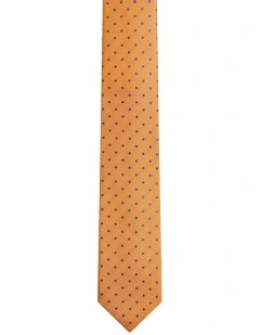 Harvey Spot Tie 7cm in Orange