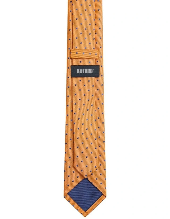 Harvey Spot Tie 7cm in Orange image 2