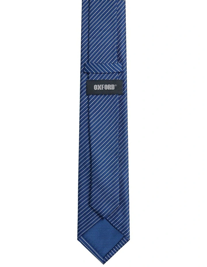 Wade Spot-Dash Tie 7cm in Dark Blue image 2