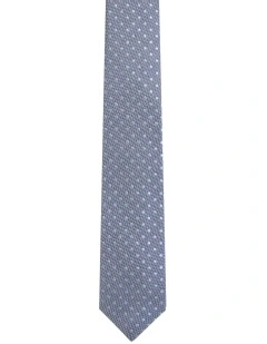 Noel Spot Grid Tie 7cm in Light Blue