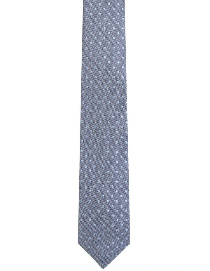 Noel Spot Grid Tie 7cm in Light Blue image 1