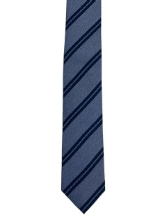 Granger Stripe 7Cm Tie in Blue/Light Blue