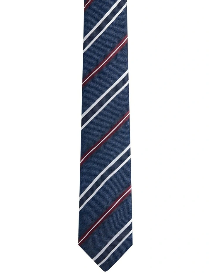 Granger Stripe Tie 7cm in Blue image 1