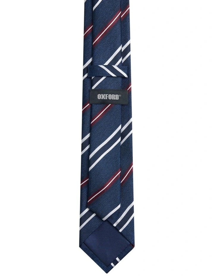 Granger Stripe Tie 7cm in Blue image 2