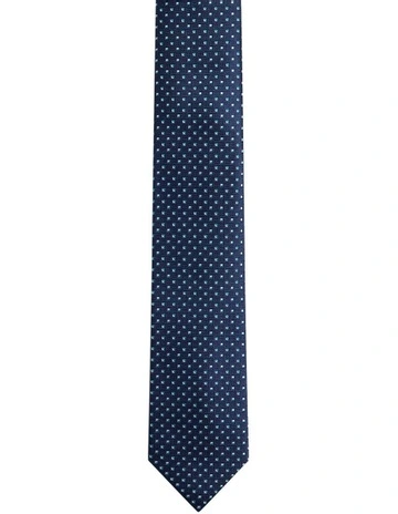 Moriss Mini Diamond 7cm Tie in Dark Navy