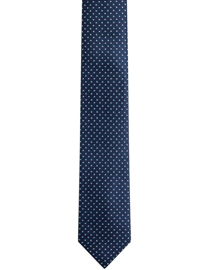 Moriss Mini Diamond 7cm Tie in Dark Navy image 1