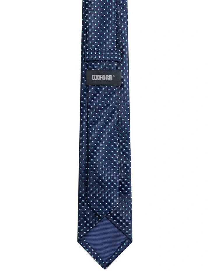 Moriss Mini Diamond 7cm Tie in Dark Navy image 2