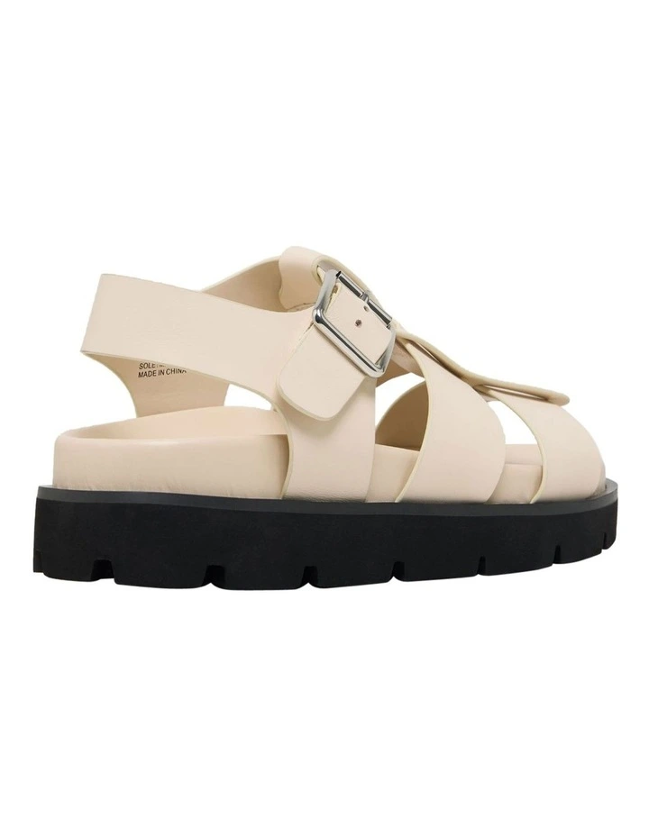 Alayna Leather Sandal in Bone image 2