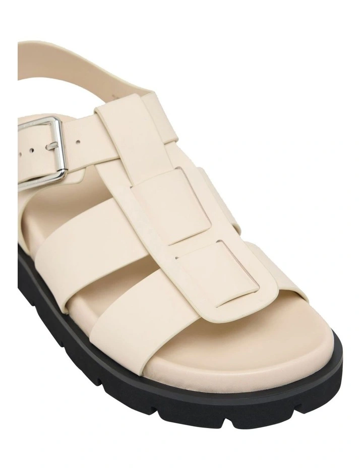 Alayna Leather Sandal in Bone image 4