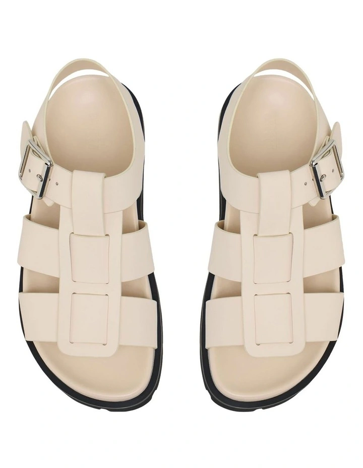 Alayna Leather Sandal in Bone image 5