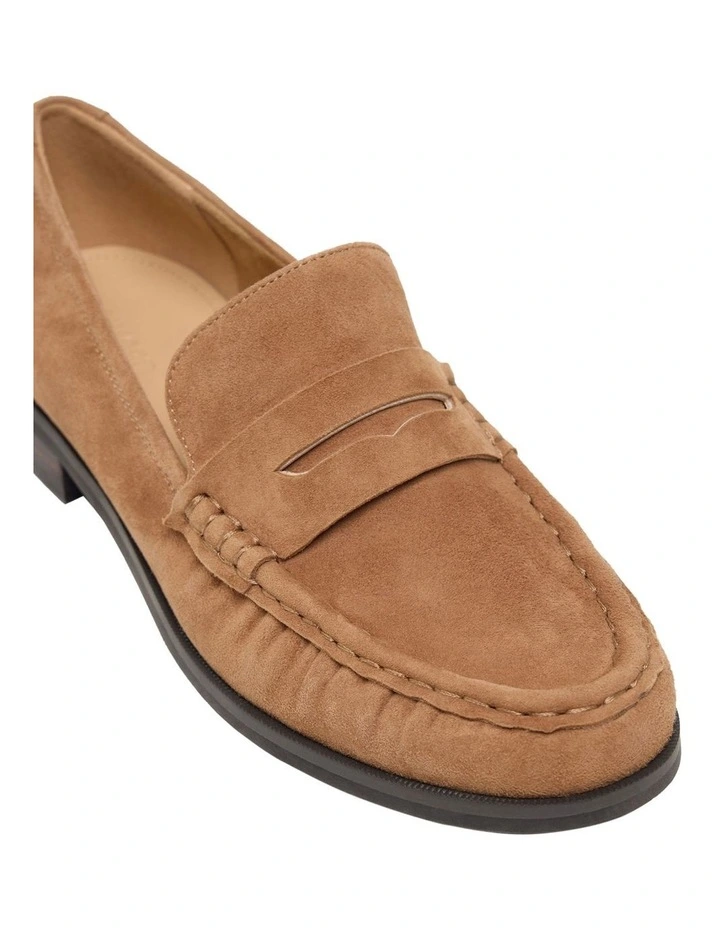 Valentina Suede Loafer in Sand image 4