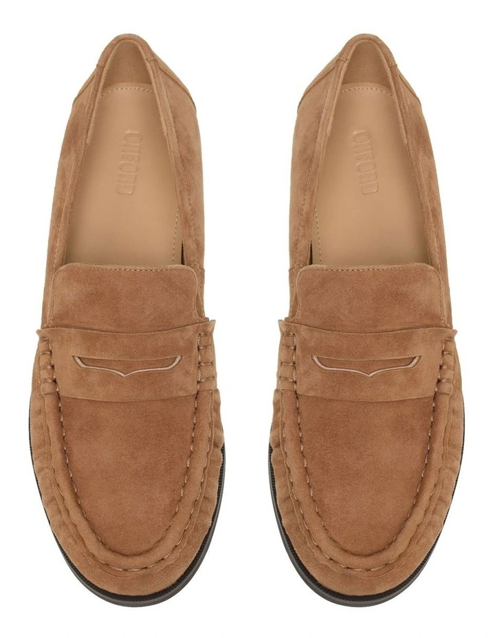 Valentina Suede Loafer in Sand image 5