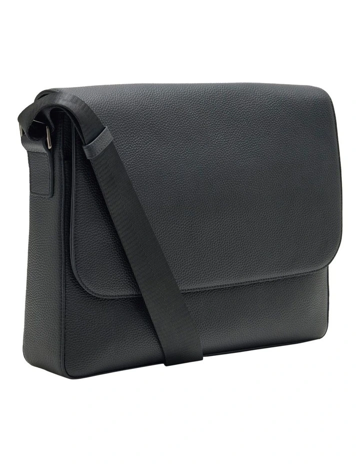 Atlas Satchel Bag in Black image 2