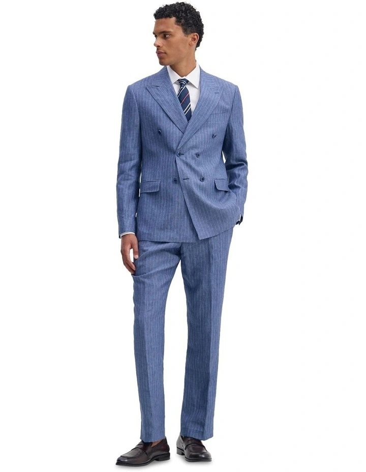 Hardy Double Breast Suit Jacket in Blue image 1